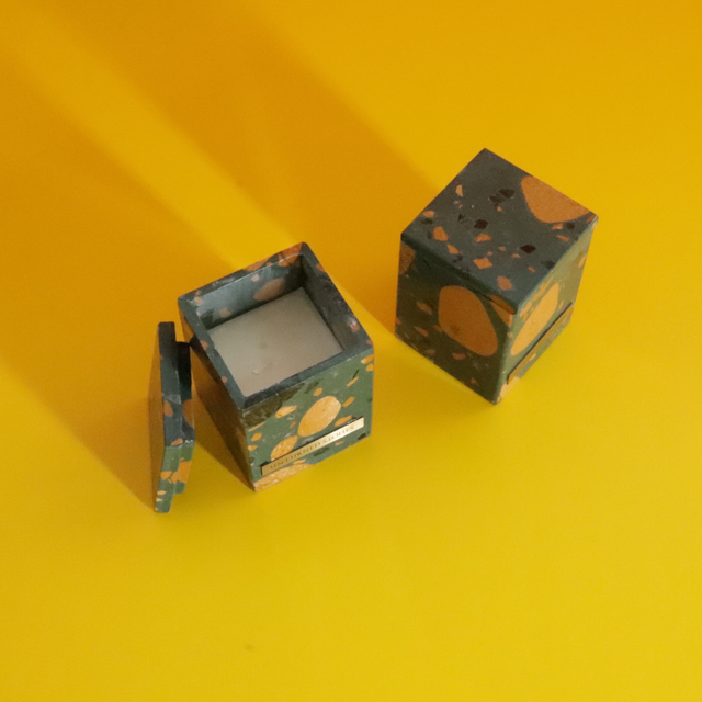 Terrazzo Mustard Candle